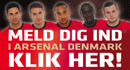 Meld dig ind i Arsenal Denmark i dag